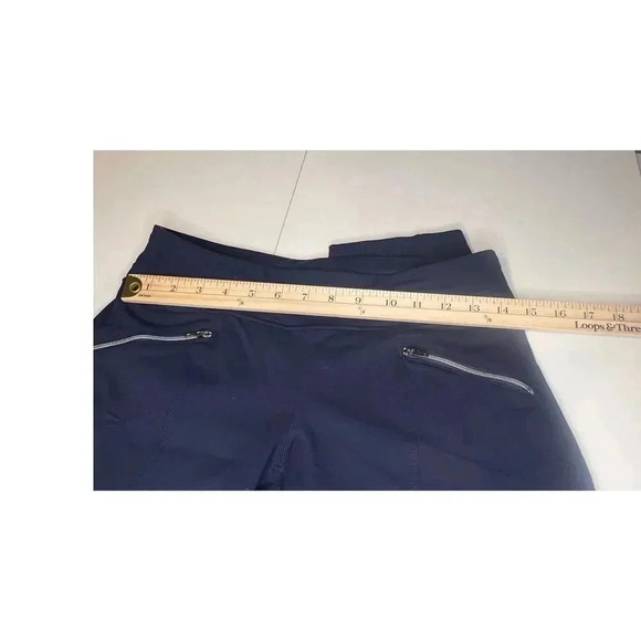 Athleta Leggings w/ Zippers in Navy Blue - Women's Extra Small - Picture 3 of 6